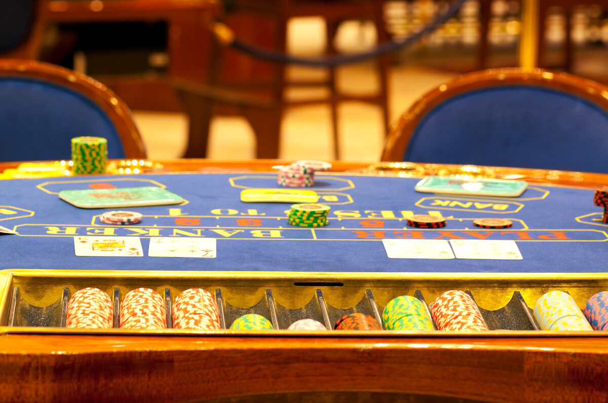 blackjack table